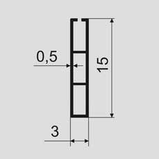 Сечение плакатного профиля № 15.