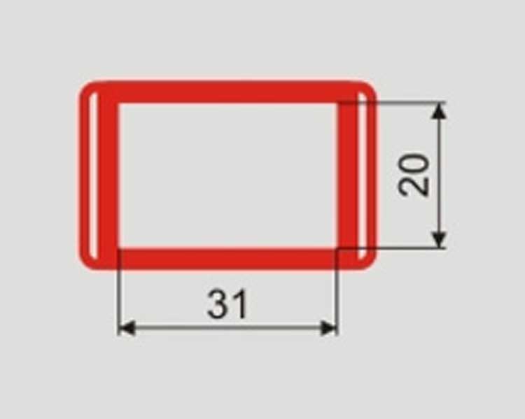 Курсоры для календарей. Курсор № 2 - 20 x 31 мм.